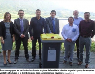 La communauté de communes du Pays Bellegardien choisi éco.Déchets pour la mise en place de la collecte sélective au porte à porte.